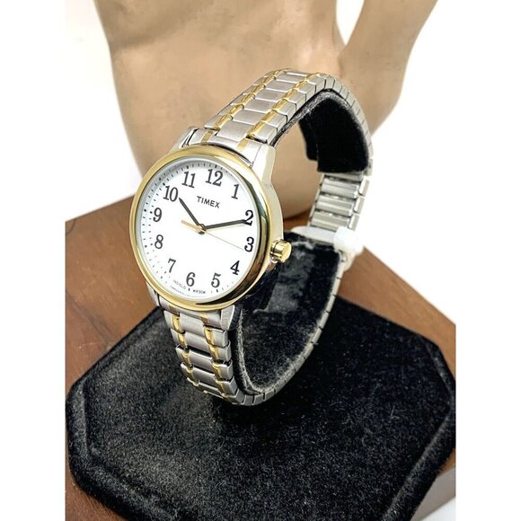 Timex Women\'s Watch TW2P78700 Indiglo Quartz Two Tone White Dial Expansion Band main image 5